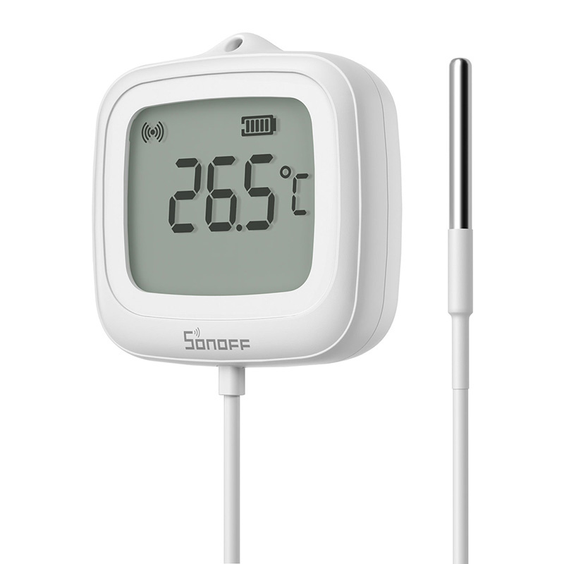 Termometër inteligjent Sonoff SNZB-02LD, Zigbee, IP65, i bardhë