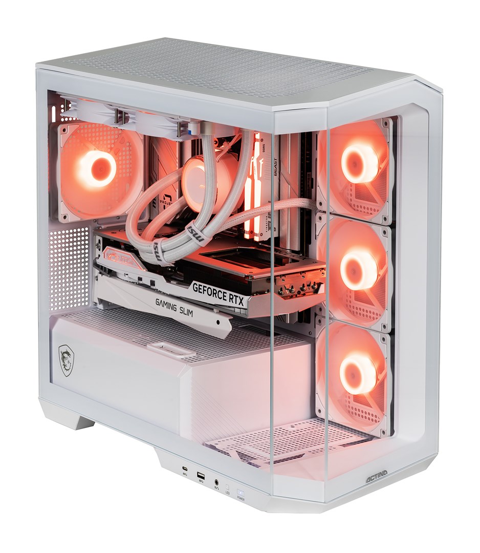 Kompjuter Actina AMD Ryzen 7 7800X3D, 32GB DDR5, 1TB SSD, RTX 4070 Ti Super, i bardhë