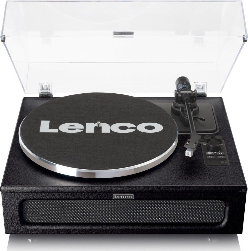 Gramafon Lenco LS-430BK, Bluetooth 5.0, altoparlantë të integruar, i zi