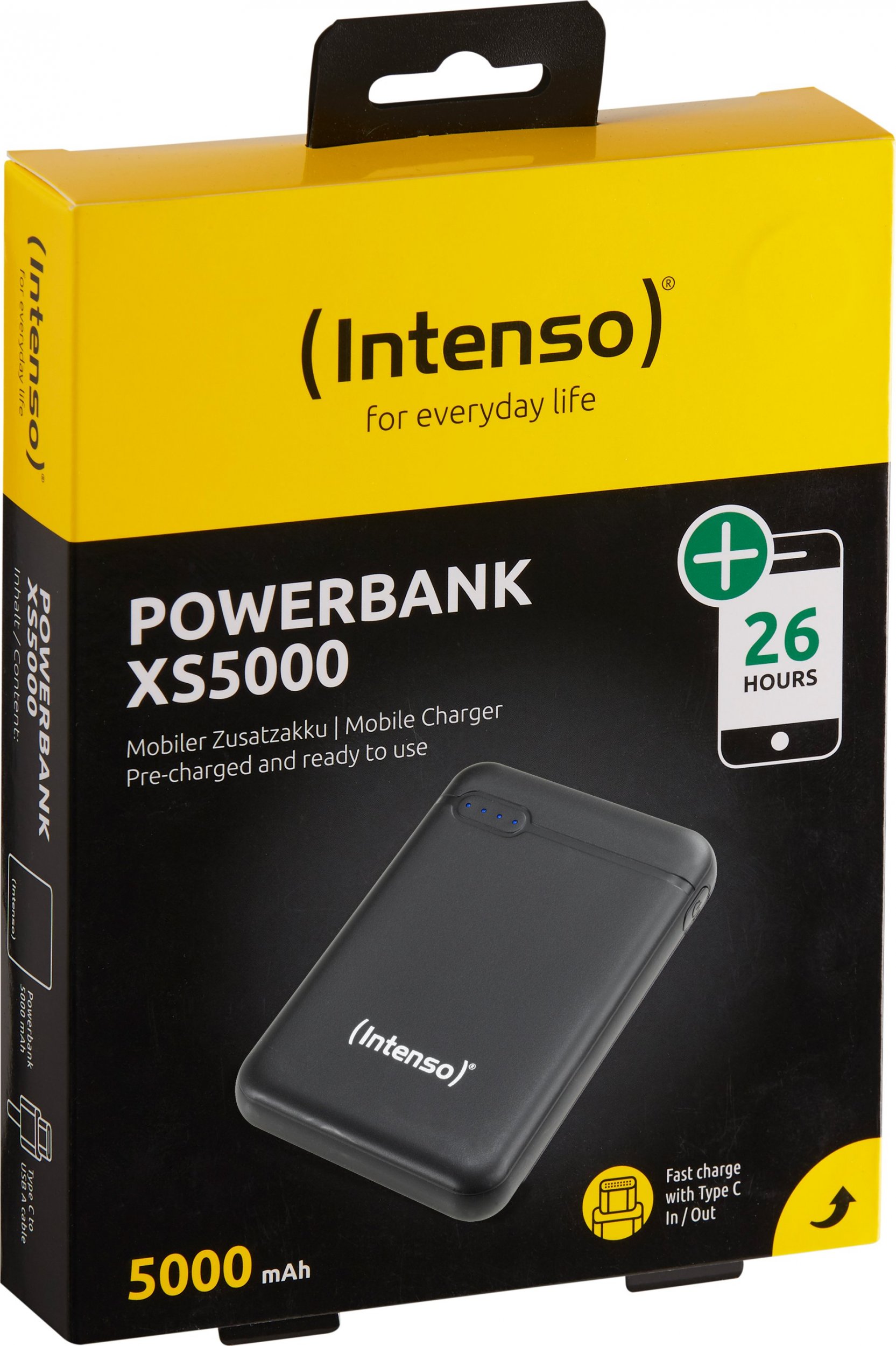 Powerbank Intenso XS5000, 5000mAh, 2.1A, црна