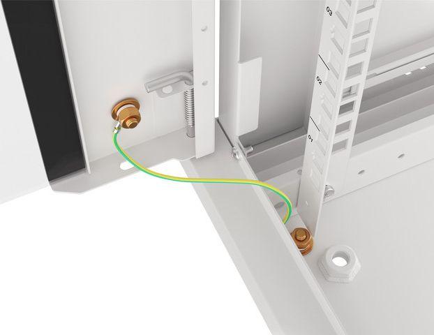 Kabinet për serverë Lanberg, 19" 12U, i bardhë