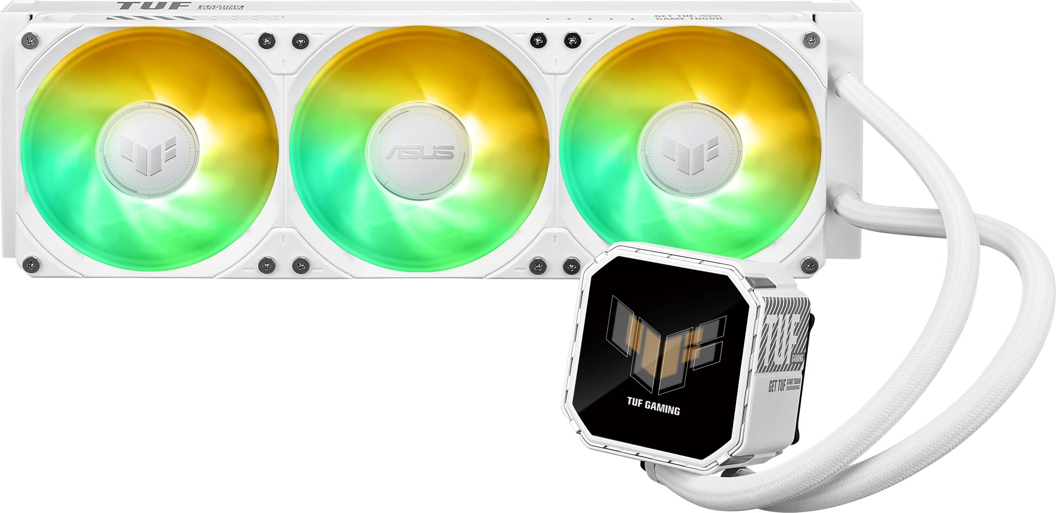 Ftohës uji për procesor ASUS TUF Gaming LC III 360 ARGB LCD White Edition, 360 mm, ARGB, i bardhë