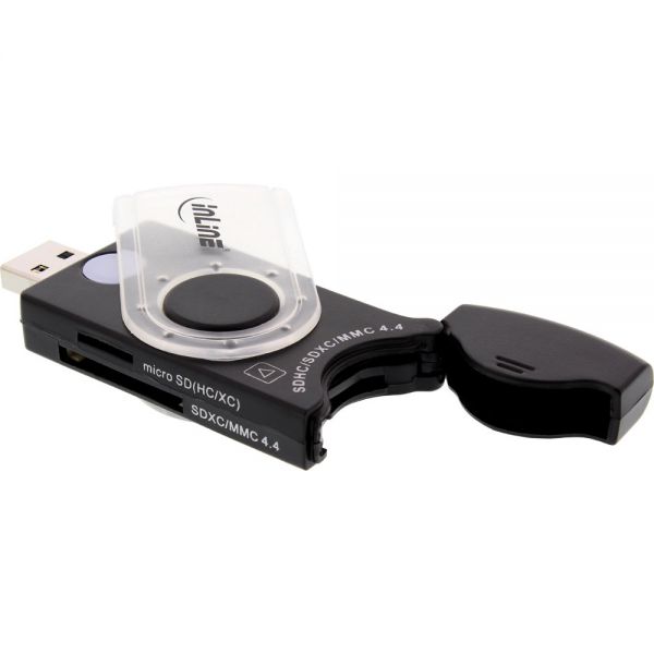 Lexues kartelash InLine 66773, USB 3.0, SD microSD, i zi