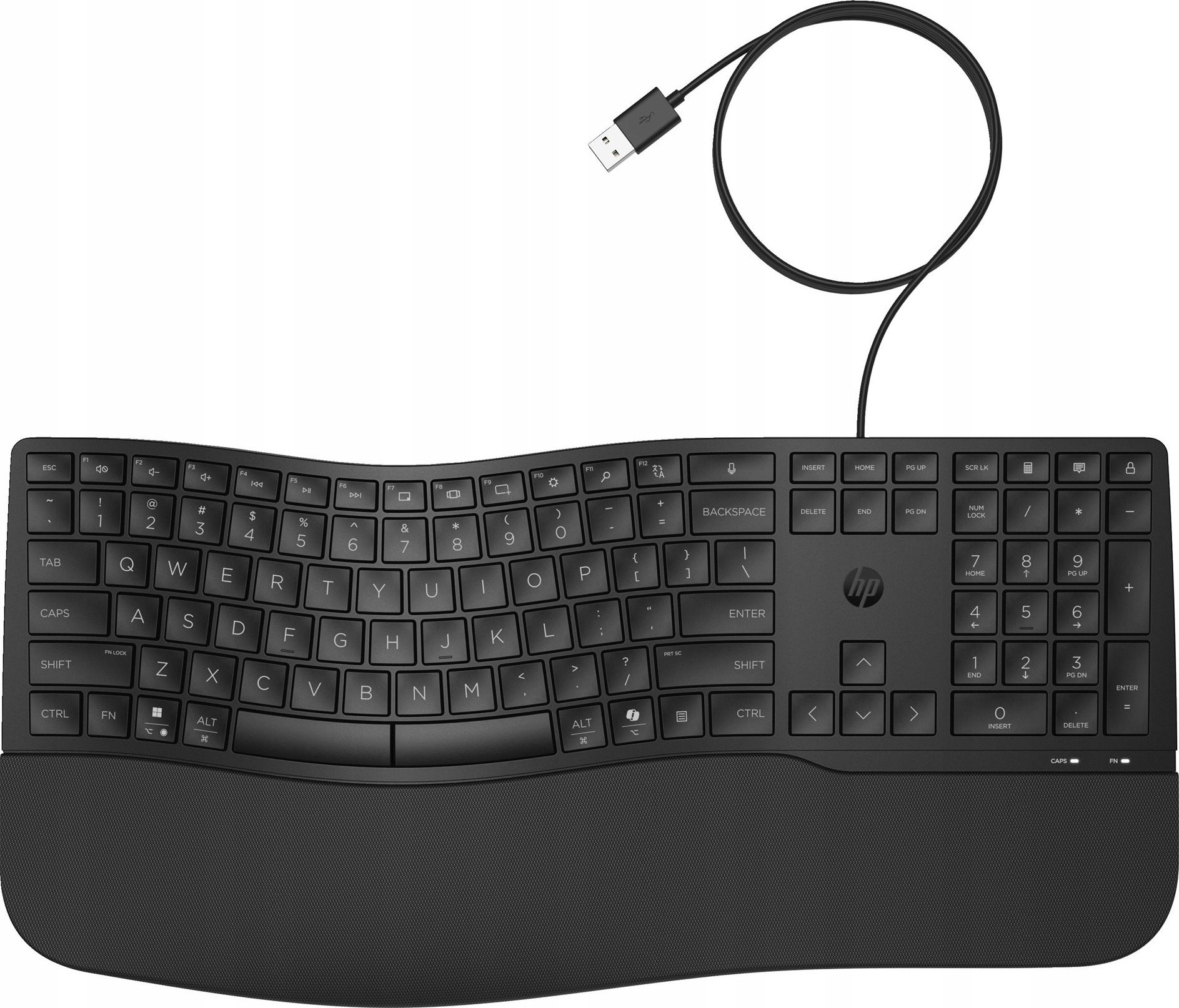 Тастатура HP 480 Comfort, со кабел, црна