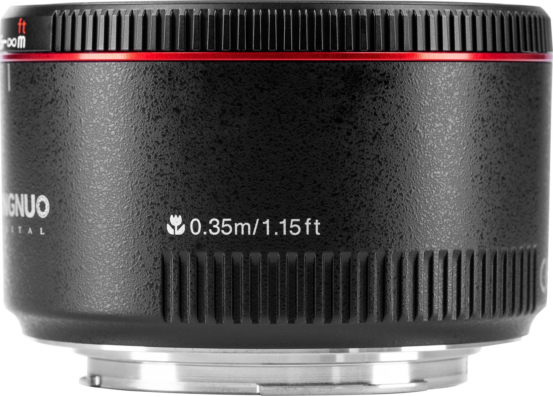 Objektiv fotografik Yongnuo YN 50mm F1.8 II për Canon EF, hapje f/1.8, autofokus, i zi