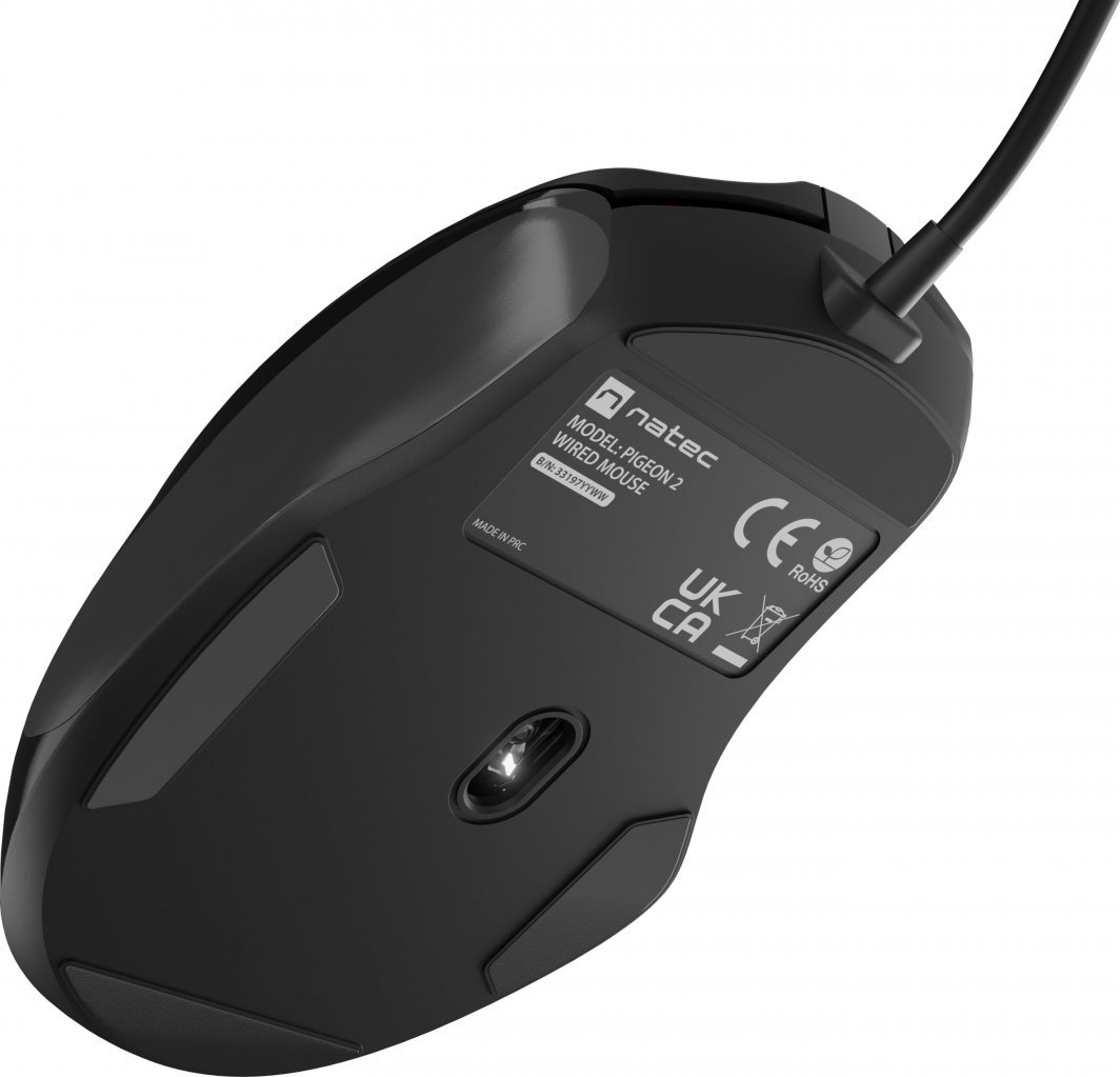 Maus Natec PIGEON, me kabllo, USB, i zi