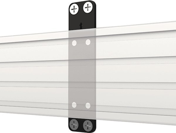 Mbajtës muror B-Tech System X BT8390, për shina, distancë 5 mm