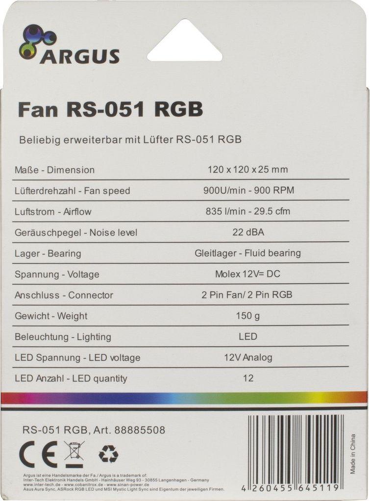 Ftohës Argus RS-051 RGB, 120 mm