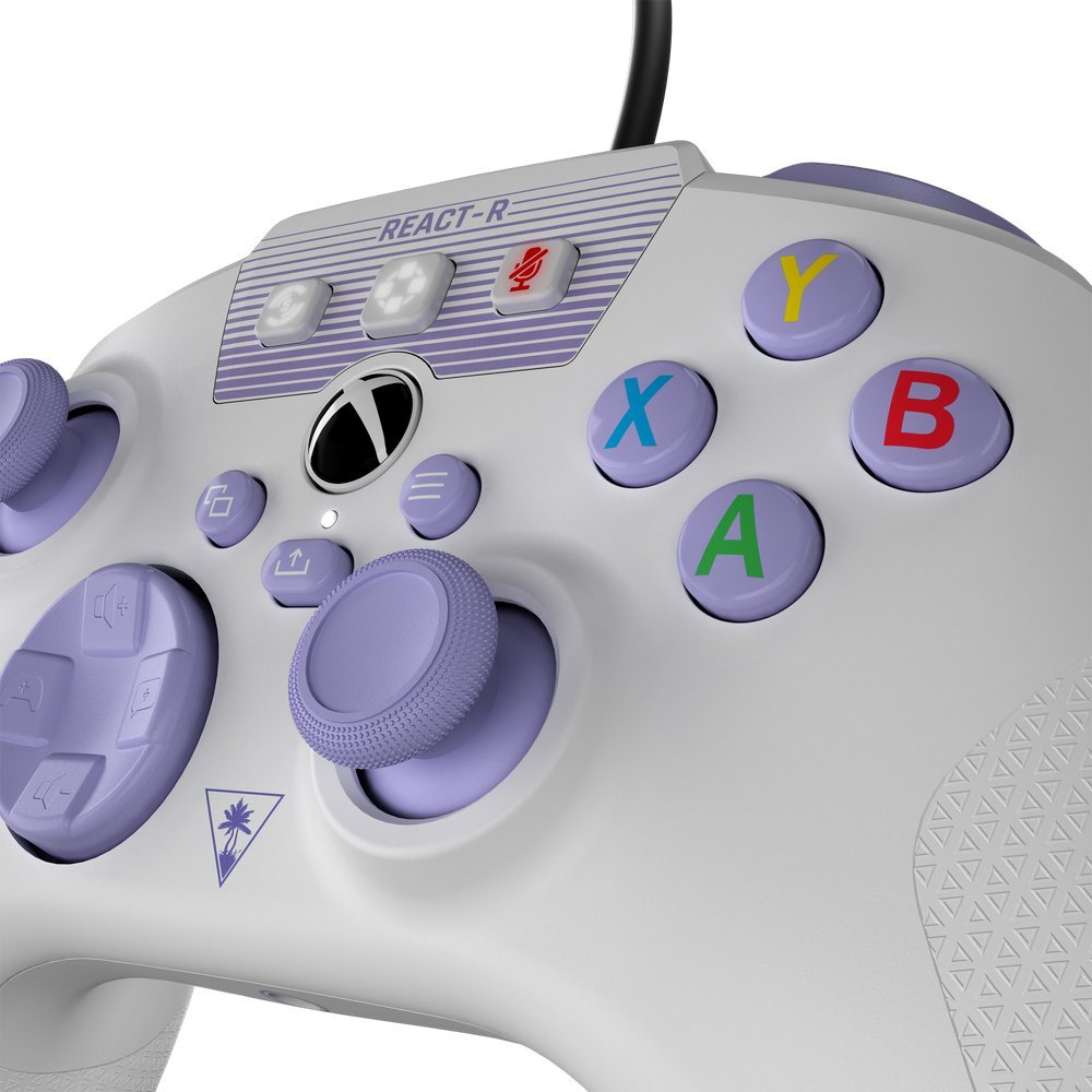 Kontroller Turtle Beach React-R, me kabllo, i bardhë / vjollcë