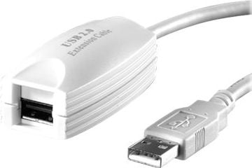 Zgjatës USB Value 2.0, 1 port, 5 m, i bardhë