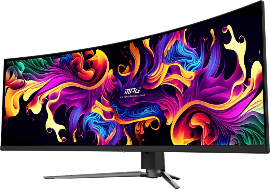 Monitor gaming i lakuar MSI MPG 491CQPDE, 49", rezolucion i lartë, i zi