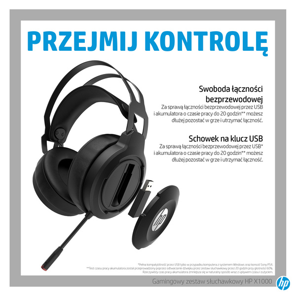 Kufje HP X1000, të zeza