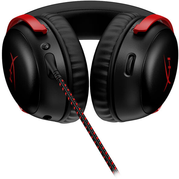 Kufje HyperX Cloud III - të zeza/ kuqe