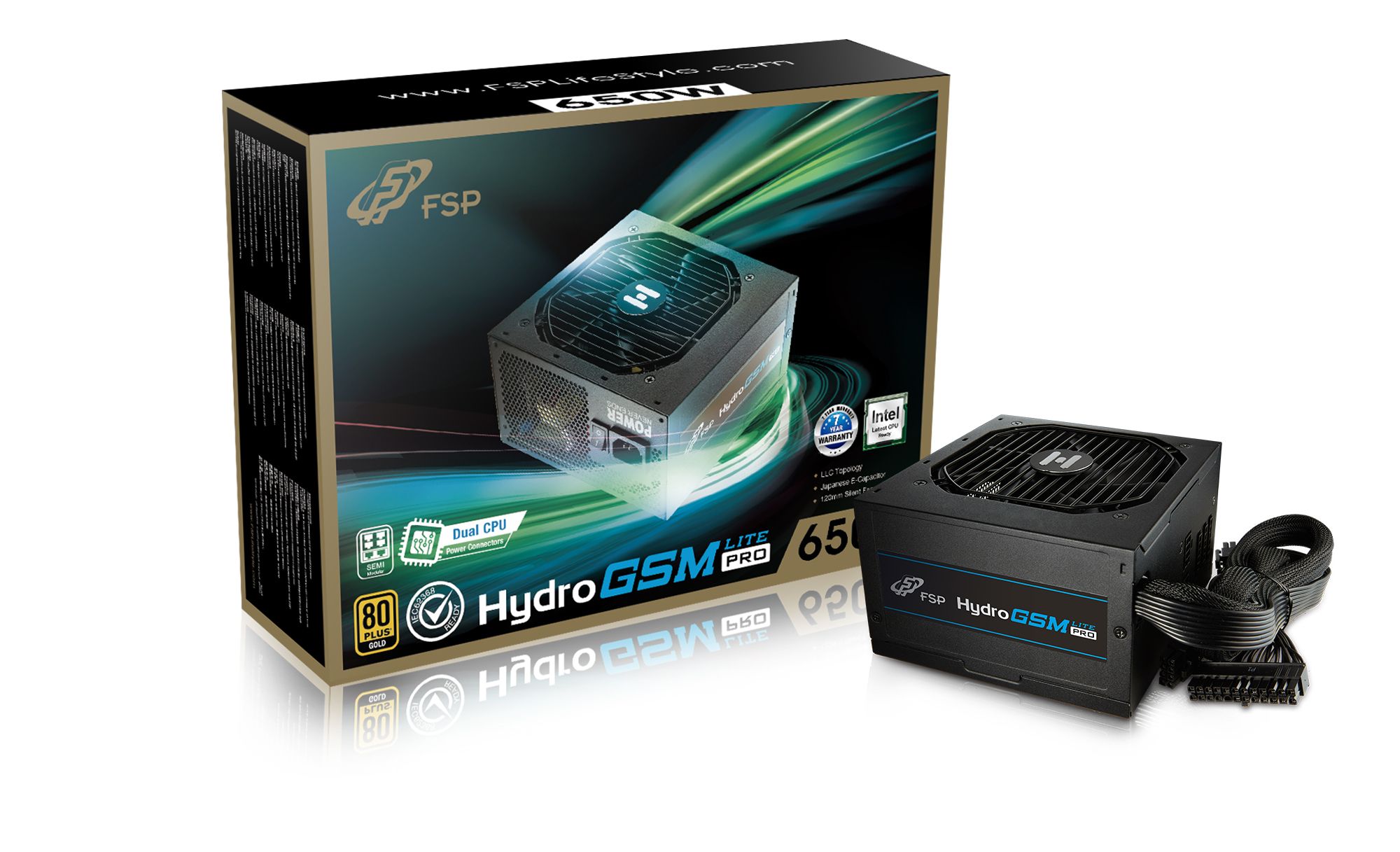 Furnizues energjie FSP Fortron HYDRO GSM Lite PRO 650, 650W, 80 Plus Gold, i zi