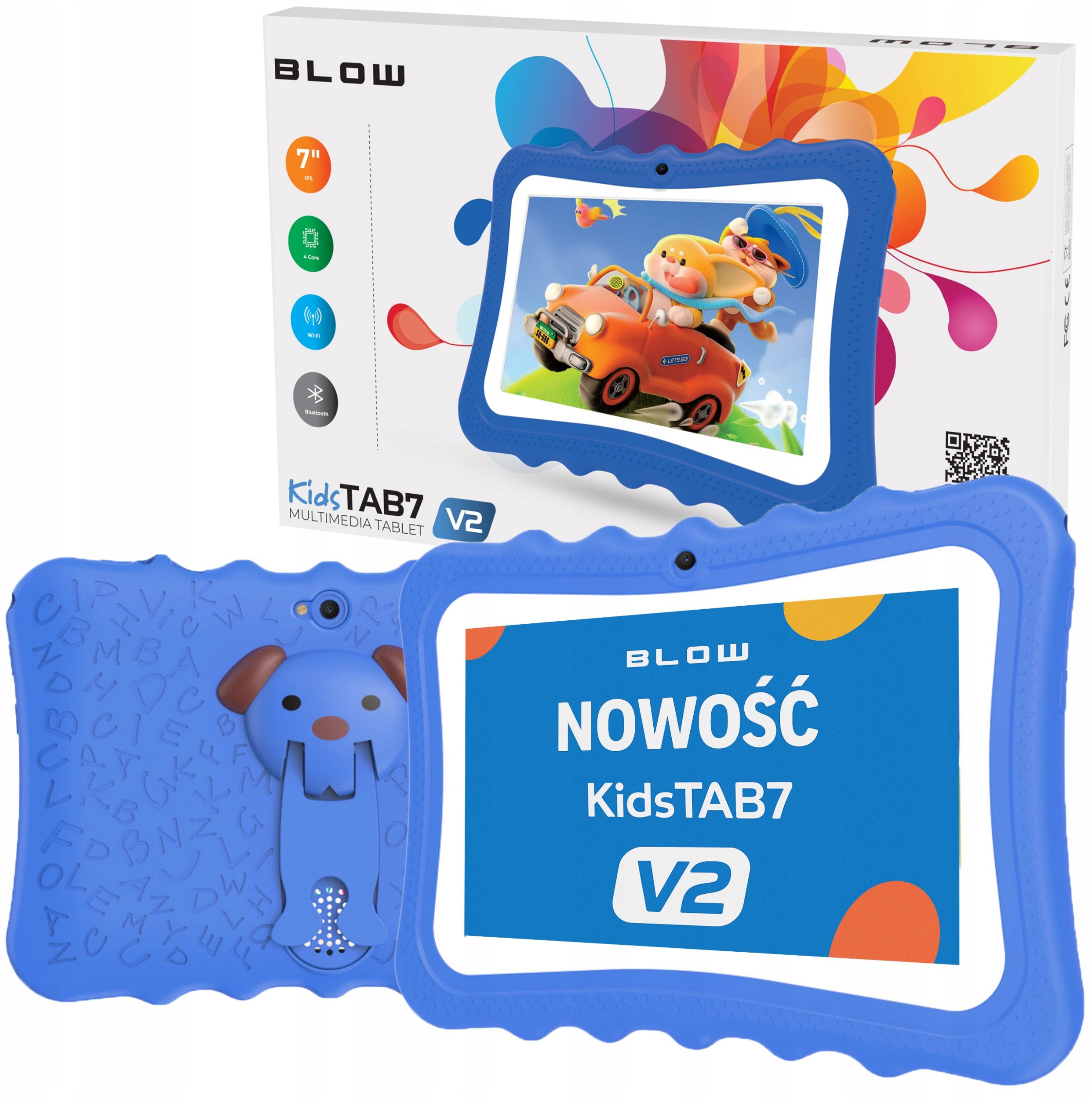 Таблет за деца Unbranded Kids, 7", 4GB 32GB, Android, WiFi, со заштитна маска