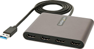Adapter video StarTech USB 3.0, 4x HDMI, 1080p 60Hz, gri