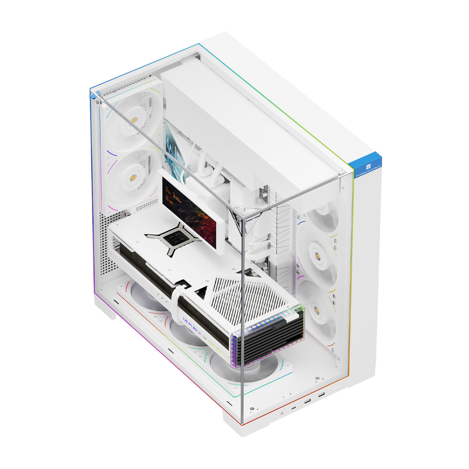 Kasë Thermalright A70 Argb FanUB, e bardhë