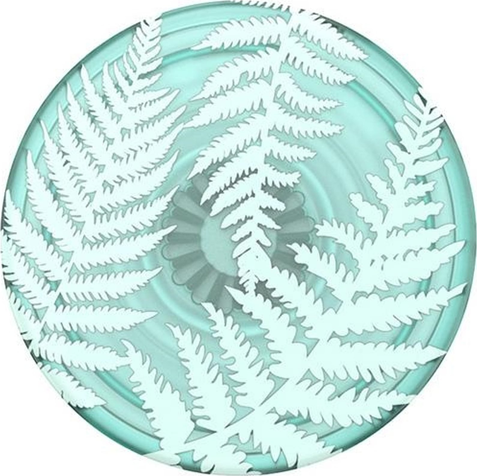 Mbajtëse telefoni PopSockets PlantCore Translucent Fern, ngjitëse, transparente jeshile