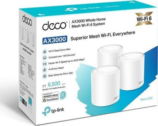 Routera për WiFi TP-LINK Deco X50, 3 copë