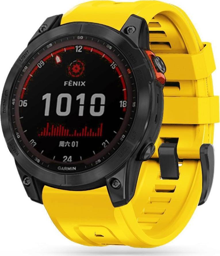 Rrip ore Tech-protect, Garmin Fenix ​​3/3 HR / 5X / 5X Plus / 6X / 6X Pro / 7X, i verdhë