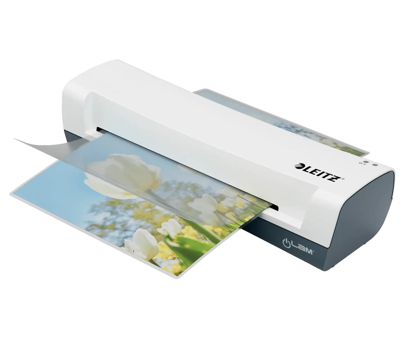 Laminues Leitz ILAM Home, A4, 75–125 mikron, i bardhë gri