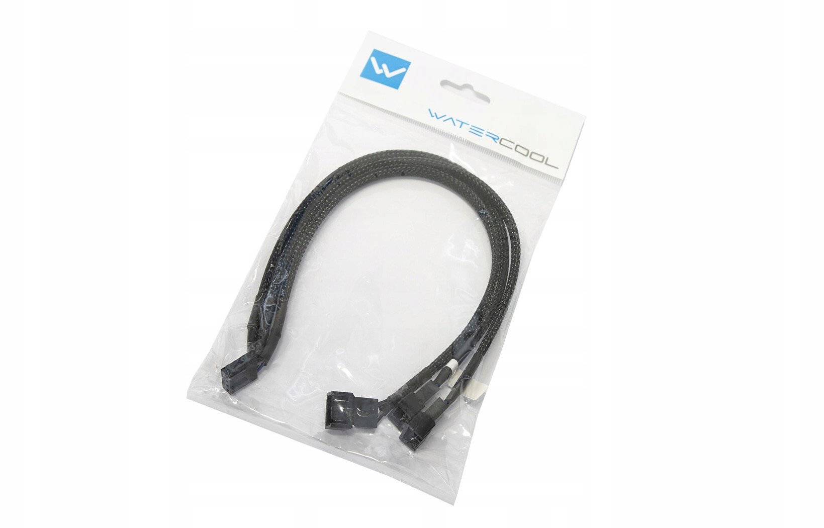 Kabllo ndarëse ventilatorësh Watercool Y Splitter, 4x PWM, 30cm, e zezë