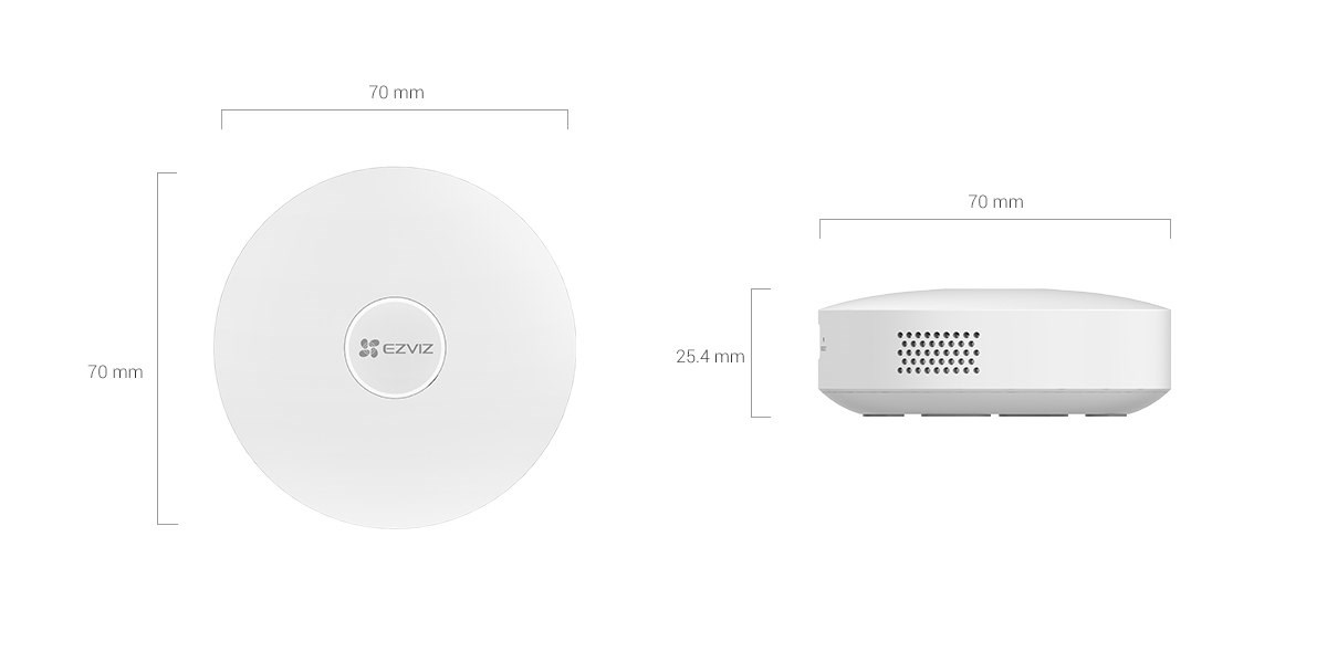 Hub smart Ezviz A3, kompatibil me Matter, Apple HomeKit, i bardhë