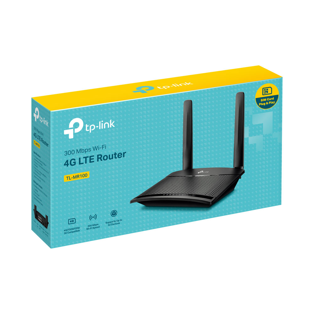 Ruter TP-Link N 4G/3G LTE Wireless, 300 Mbps, 2.4 GHz, i zi