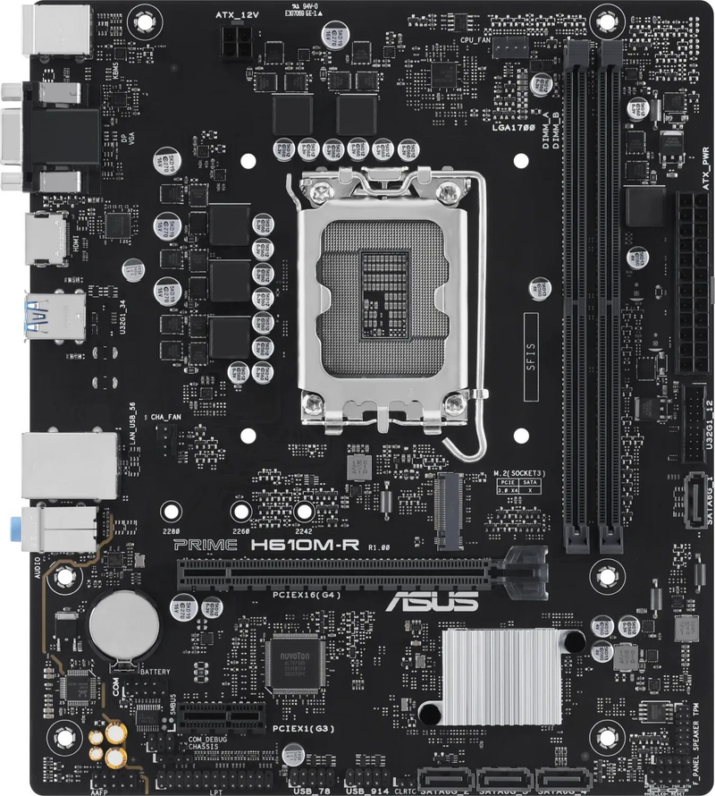 Asus H610 PRIME H610M-R D4-CSM LGA1700 DDR4 Micro ATX