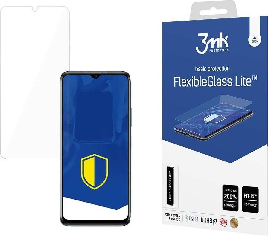 Mbrojtës ekrani 3MK FlexibleGlass Lite për Infinix Hot 20 5G, 0.16mm, xham hibrid transparent