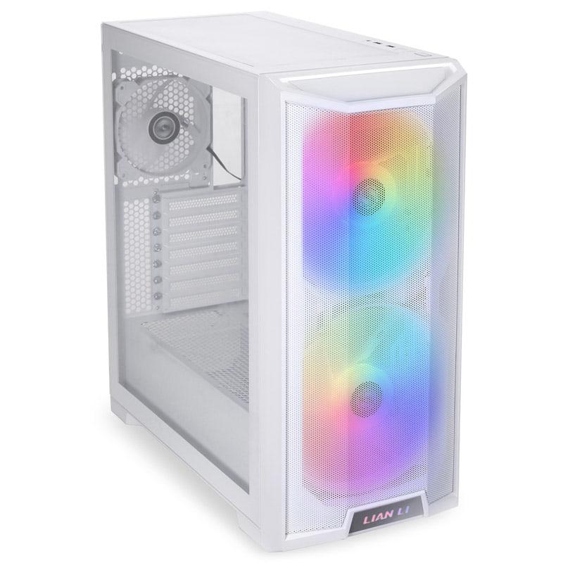 Kuti PC Lian Li LANCOOL 215 ARGB, mid tower, xham i temperuar, e bardhë