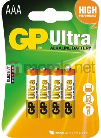 Bateri GP Ultra AAA / R03, 4 copë