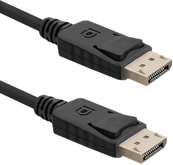 Kabllo Qoltec DisplayPort - DisplayPort, 2m, e zezë