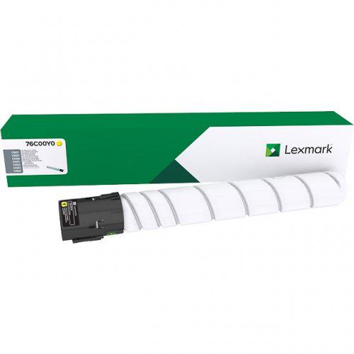 Toner Lexmark 76C00Y0, origjinal, i verdhë