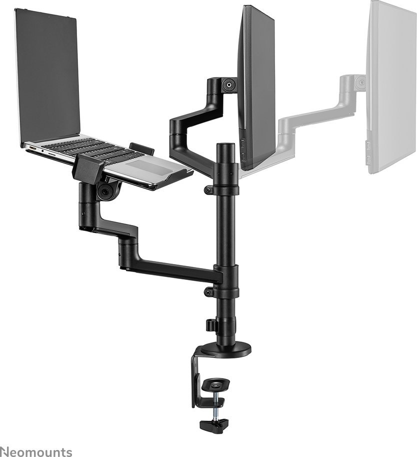 Krah monitori dhe laptopi Neomounts DS20-425BL2, 17" 27", çelik, i zi