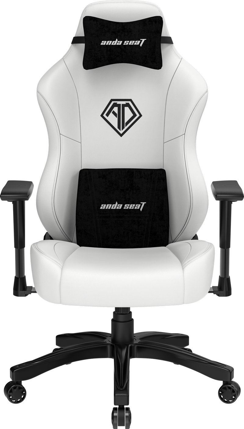 Karrige gaming AndaSeat Phantom 3 Premium, madhësia L, PVC lëkurë, e bardhë