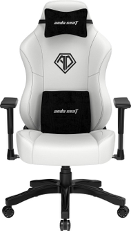 Karrige gaming AndaSeat Phantom 3 Premium, madhësia L, PVC lëkurë, e bardhë