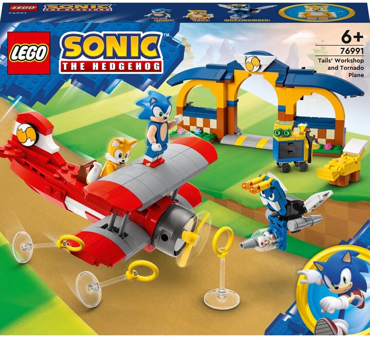 Set LEGO® Sonic the Hedgehog™ 76991 Tails' Workshop and Tornado Plane