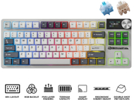 Механичка безжична тастатура RK ROYAL KLUDGE S85, TKL, triple mode Bluetooth 2.4GHz USB-C, со екран и копче