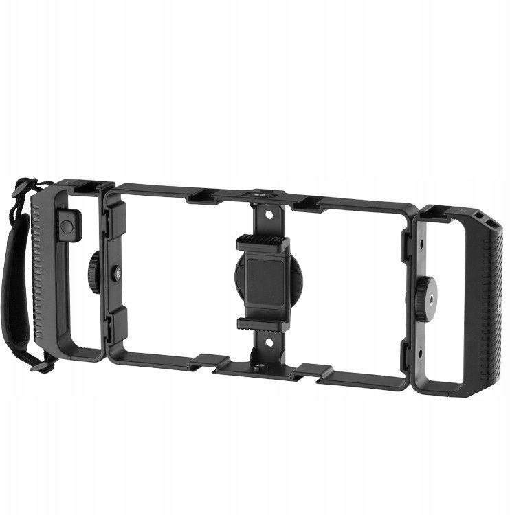 Rig video për smartphone JJC, universal, me telekomandë Bluetooth, i zi