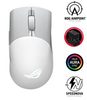 Maus ASUS ROG KERIS WIRELESS AIMPOINT, i bardhë