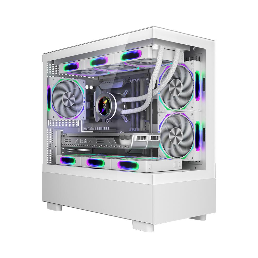 Kutia PC 1STPLAYER Gaming MI5, mid tower, ARGB, e bardhë