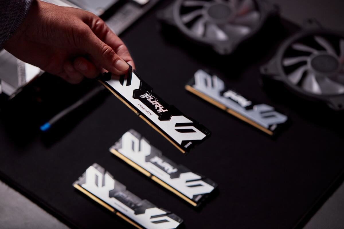 Memorie KINGSTON FURY Renegade DDR5, 48GB, 6400MHz, CL32, e argjendtë/e zezë