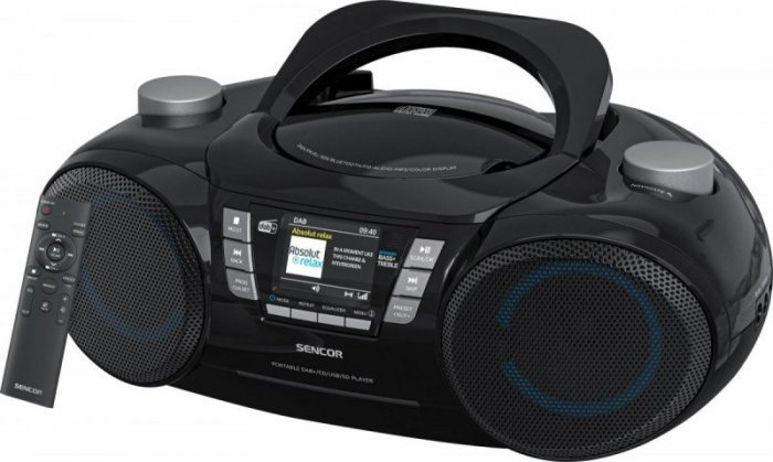 Radio boombox Sencor SPT 6510 DAB+, CD MP3 USB SD, Bluetooth, i zi