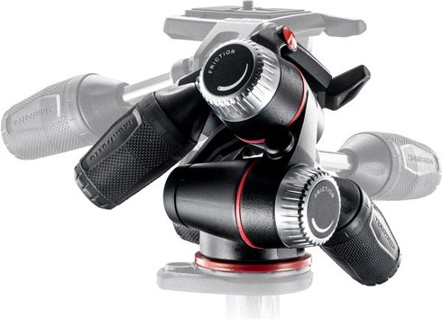 Kokë tripodi Manfrotto MHXPRO 3W, 3 Way Panhead, alumini, e zezë