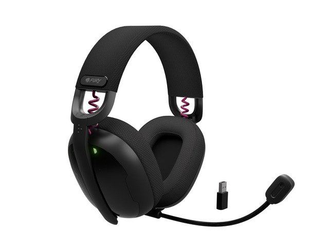 Kufje wireless Fury Fukiya F6, on ear, 2.4 GHz Bluetooth USB, të zeza