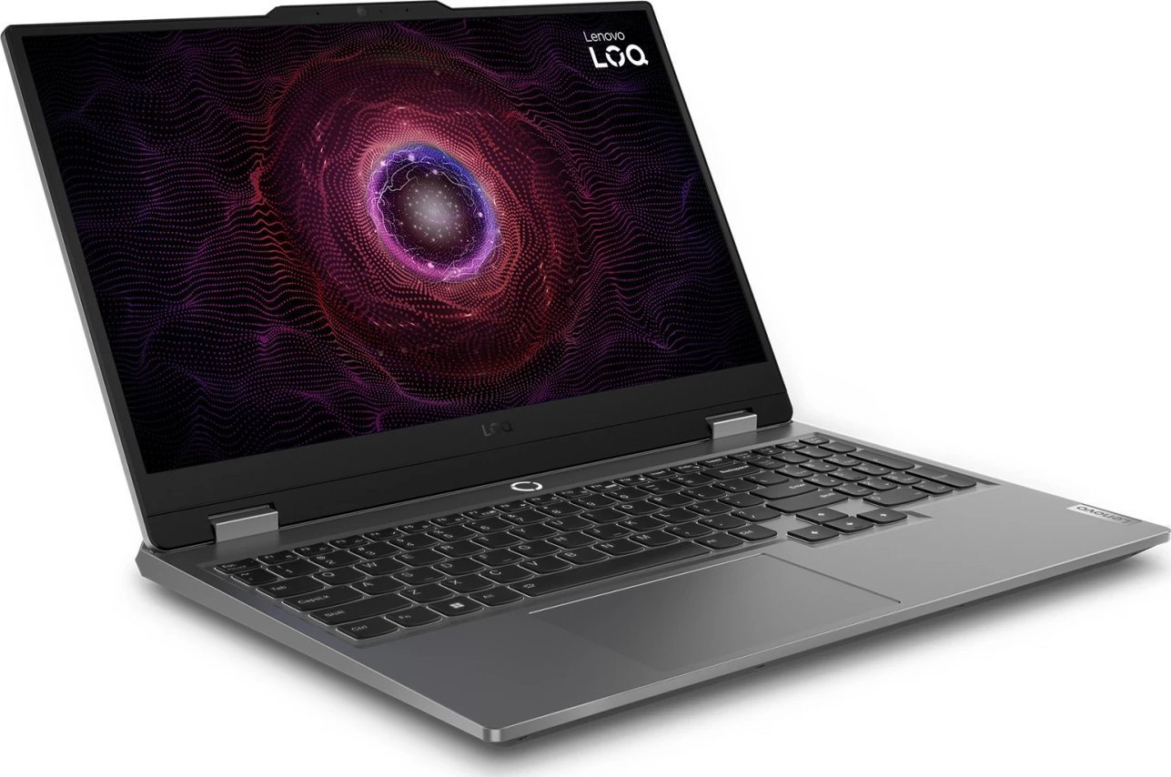 Laptop Lenovo LOQ 15ARP9, Ryzen 7, 16GB RAM, 512GB SSD, RTX 4050, 15.6" FHD, gri