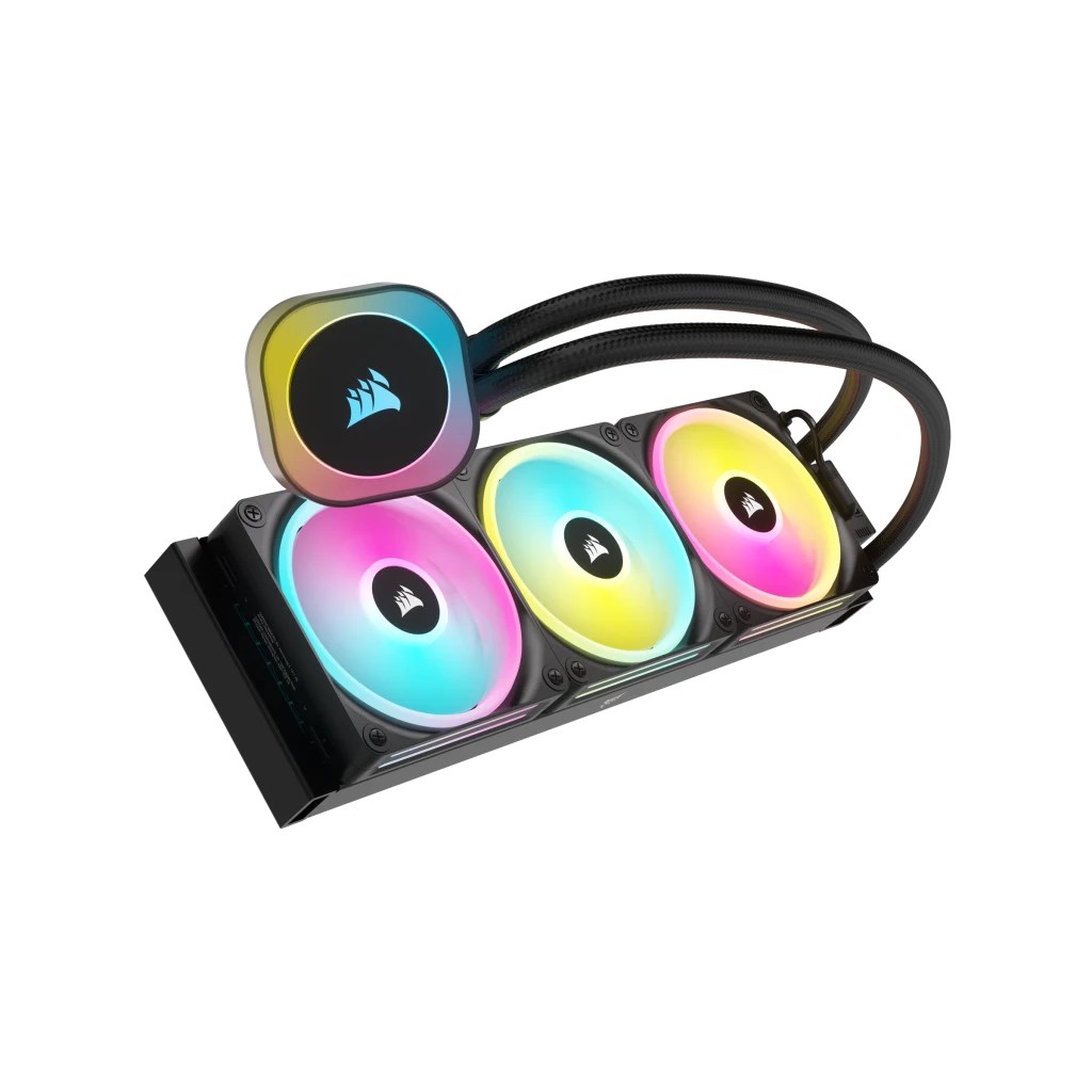 Ftohës me ujë Corsair H150I, 12 cm, i zi