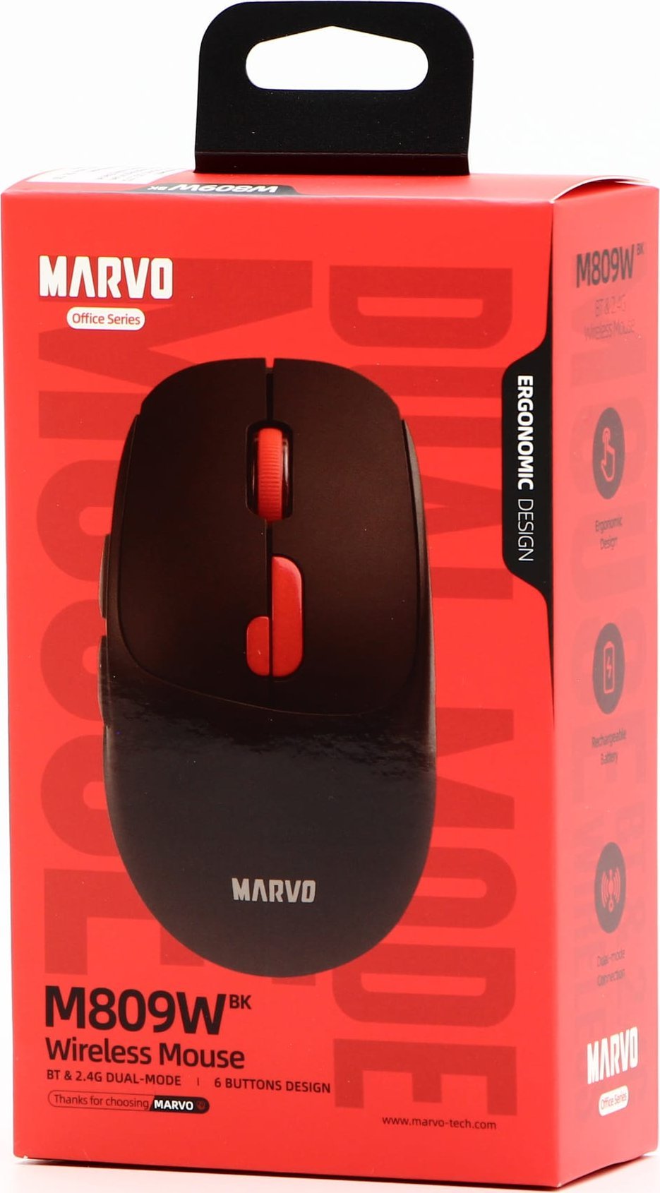 Mouse wireless Marvo M809W, 1600DPI, optik, i zi
