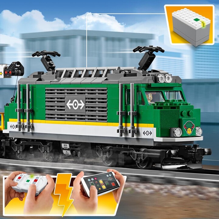Set figurash LEGO City 60198 Freight Train